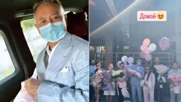 Баян Алагөзова төртінші қызымен перзентханадан шықты