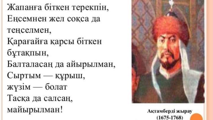 Ақтамберді жыраудың толғаулары