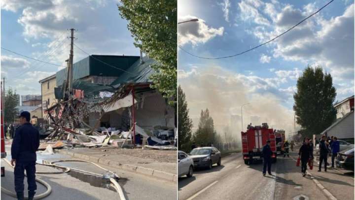 Астанадағы дәмханада болған газ баллоны жарылысы туралы толық мәлімет берілді (ВИДЕО)