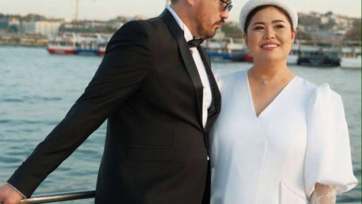 «Жарасымды жұп»: Дариға Бадықова қалыңдық көйлегін киді