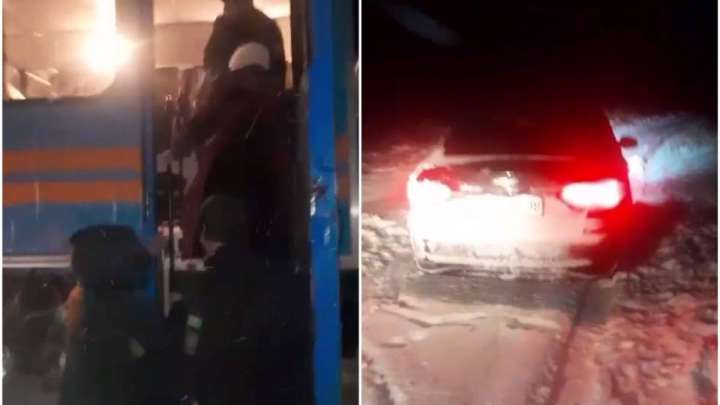 ҚТЖ жолынан қалған 600 жолаушыны теміржолмен тасымалдайды