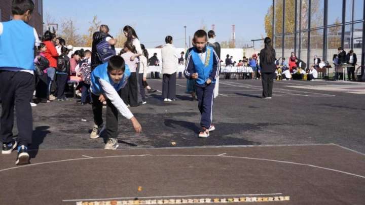 Байқоңыр ауданында жаңа спорт алаңы ашылды
