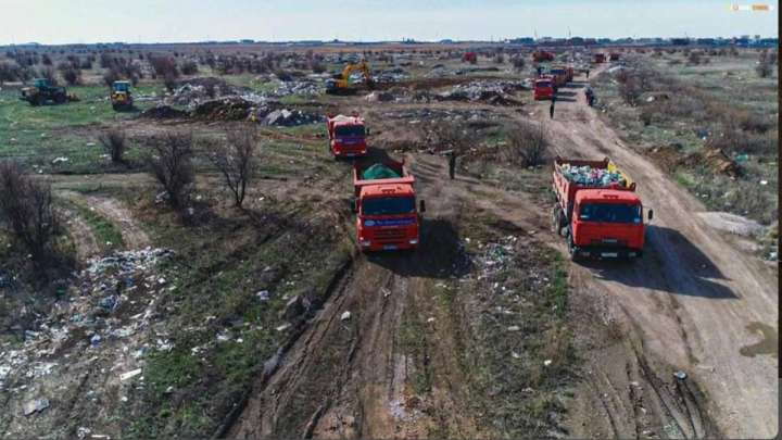 Астанада стихиялық полигондардан 160 мың тонна қоқыс шығарылды