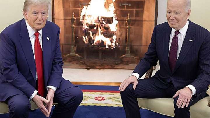 Байден Трампты Ақ үйде қабылдады