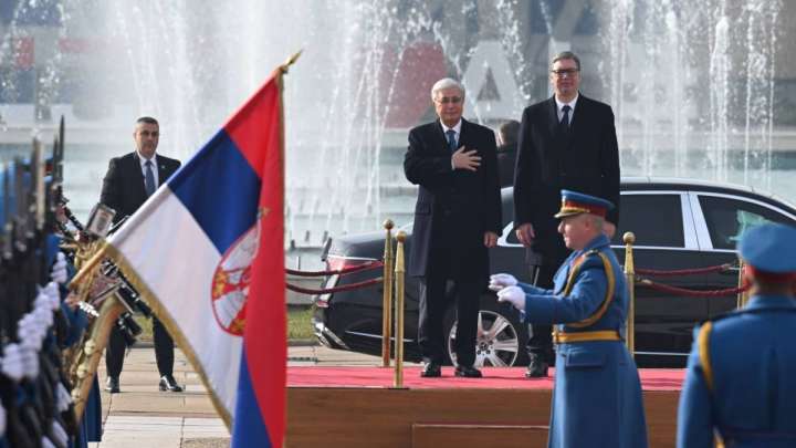 Сербия сарайында президент Қасым-Жомарт Тоқаевты ресми қарсы алу рәсімі өтті