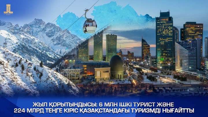 Жыл қорытындысы: 6 млн ішкі туристен 224 млрд теңге кіріс келген