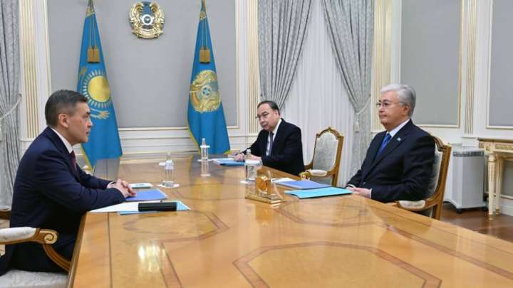 Қасым-Жомарт Тоқаев ШЫҰ Бас хатшысы Нұрлан Ермекбаевты қабылдады