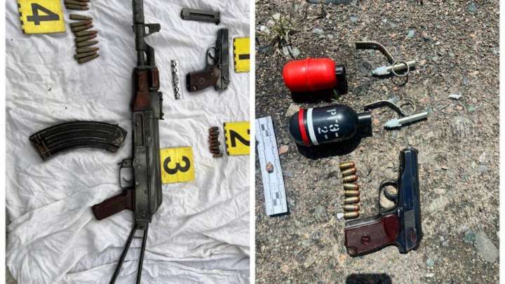 Талдықорғанда «Қаңтар» оқиғасы кезінде ұрланған автомат пен тапаншалар табылды