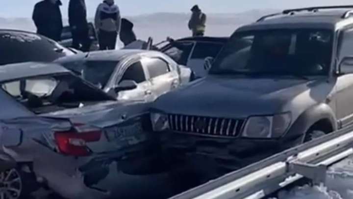 Қарағанды облысының тас жолында 19 көлік соқтығысты