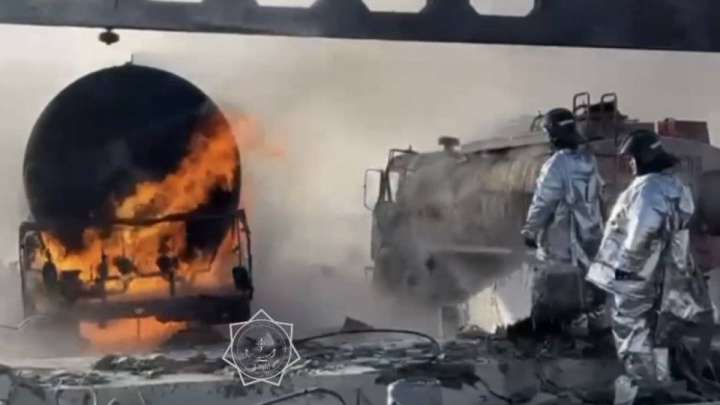 Жезқазғанда мұнай базасында өрт шығып, адамдар зардап шекті