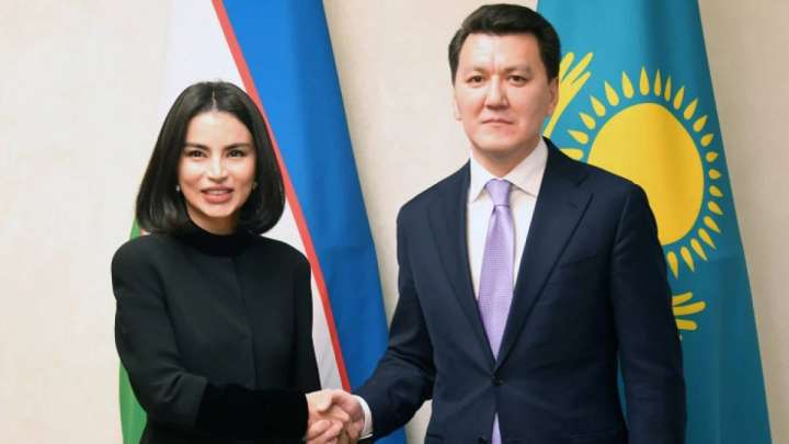 Ерлан Қарин Өзбекстан президентінің көмекшісі Саида Мирзиёевамен кездесті
