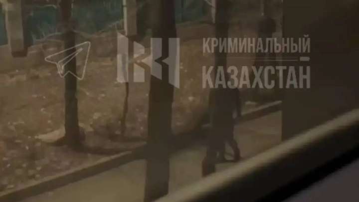 Алматыда жігіт қыздардың алдында мүшесін ұстап жүгіріп жүр