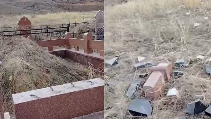 Сатыда зираттарды қиратқан күдікті ұсталды