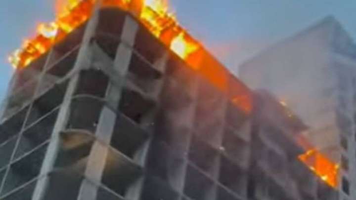 Атырауда RAMS құрылыс алаңында өрт шықты