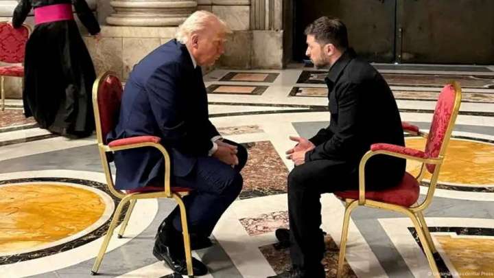 Ақ үйдегі дау-дамайдан кейін Трамп пен Зеленский алғаш рет кездесті