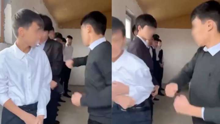 Желіде бір оқушы басқа балаларды аяусыз ұрып жатқан видеосы тарады