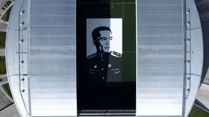 Бауыржан Момышұлының алып портреті Гиннесс рекордтар кітабына енді