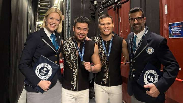 Қазақстандық акробаттар Гиннестің рекордтар кітабына енді