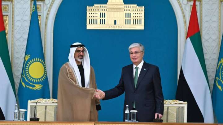 Тоқаев пен Абу Дабидің Тақ мұрагері өзара ынтымақтастық бойынша құжат алмасты