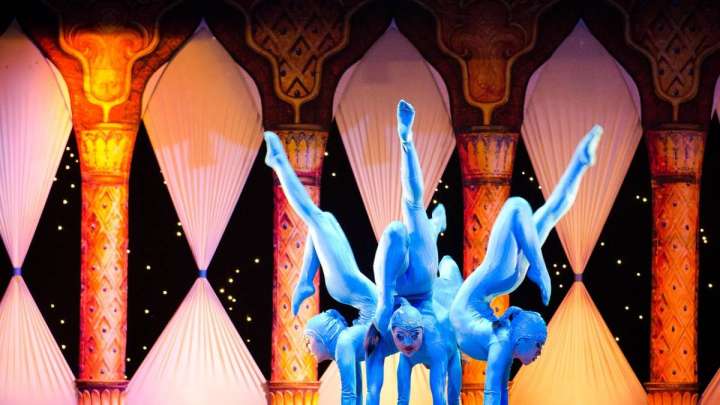 Астанадағы циркте гимнаст қыз биіктен құлады