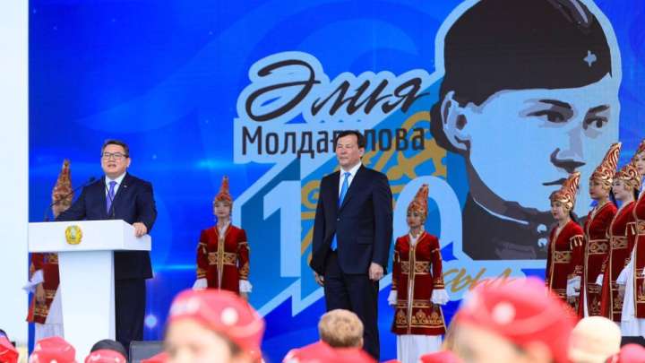 Қобда ауылында Әлия Молдағұлованың 100 жылдығы дүркіреп өтті