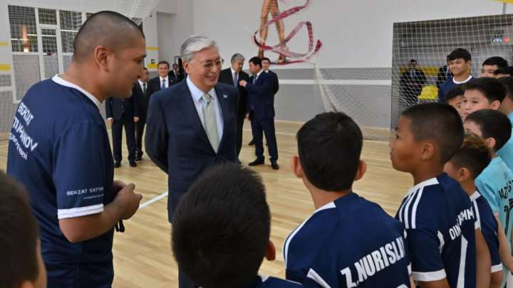 Тоқаевтың немересі футбол ойнайды, ол - қақпашы