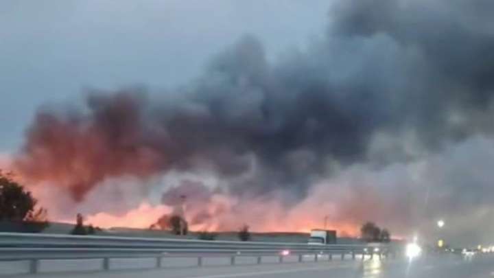 Алматы облысында алапат өрттен көлік қозғалысы уақытша шектелді