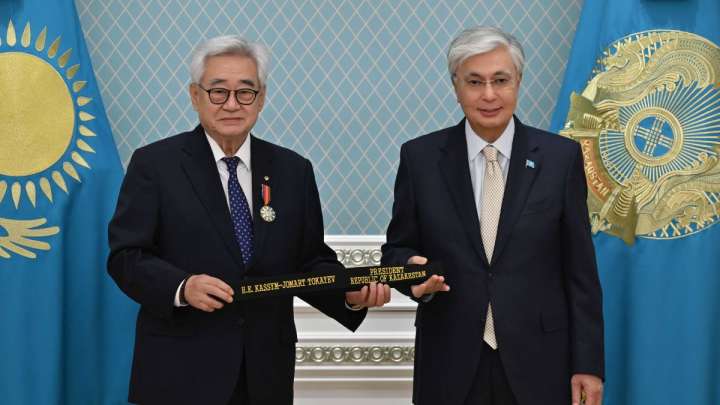 Тоқаевқа тхэквондодан тоғызыншы дан — қара белбеу табысталды