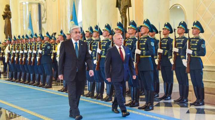 Қасым-Жомарт Тоқаев Ақордада Иордания Королін қарсы алды