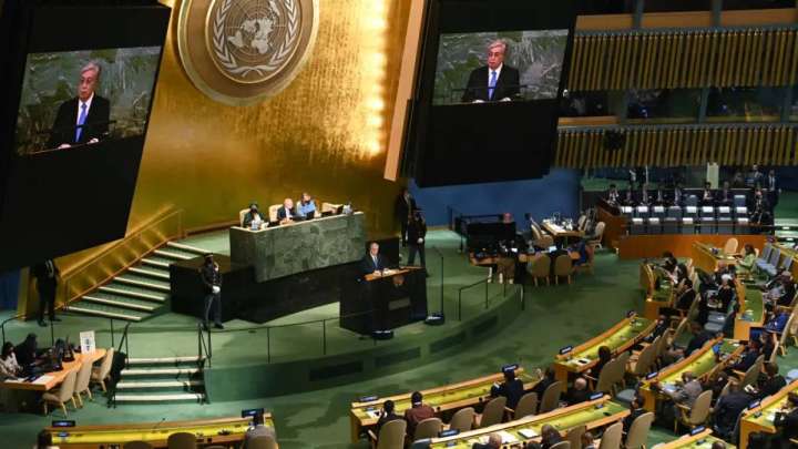 Тоқаев БҰҰ Бас Ассамблеясының 80 жылдық мерейтойлық сессиясында сөз сөйлейді