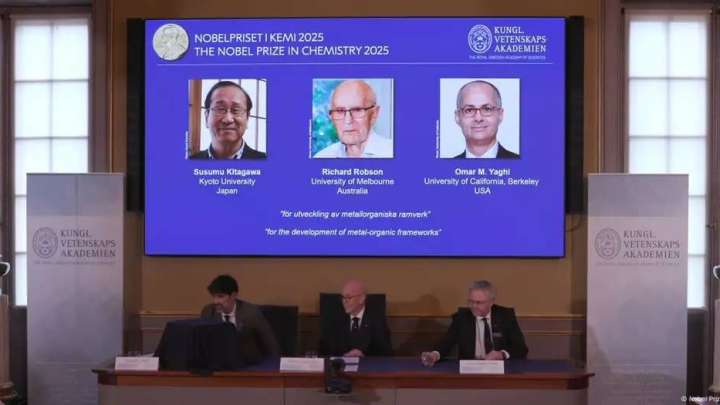 Нобель сыйлығы - 2025. Химия саласындағы жеңімпаздар анықталды