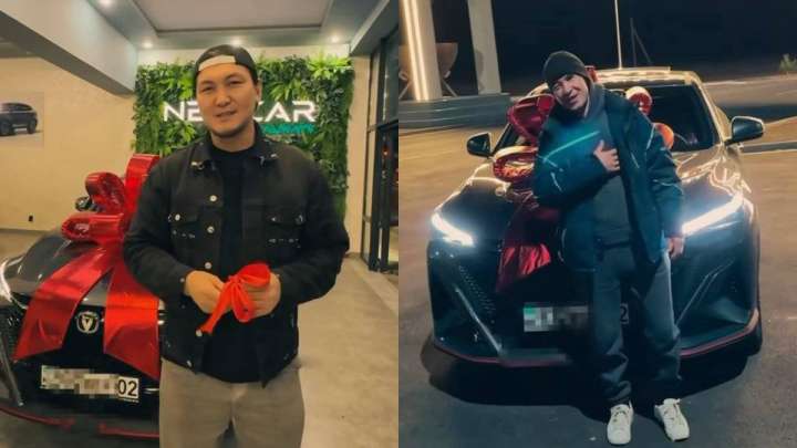 Жігер Ауыпбаев інісіне су жаңа көлік сыйлады