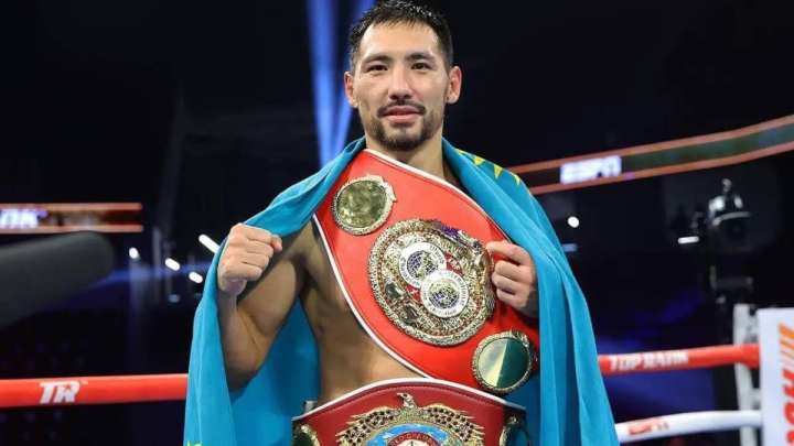 Жәнібек Әлімханұлы үш чемпиондық белбеуді біріктіруге мүмкіндік алды