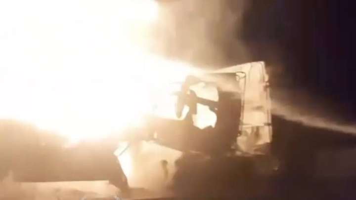 Қостанай облысында дизель толы автоцистерна өртеніп кетті
