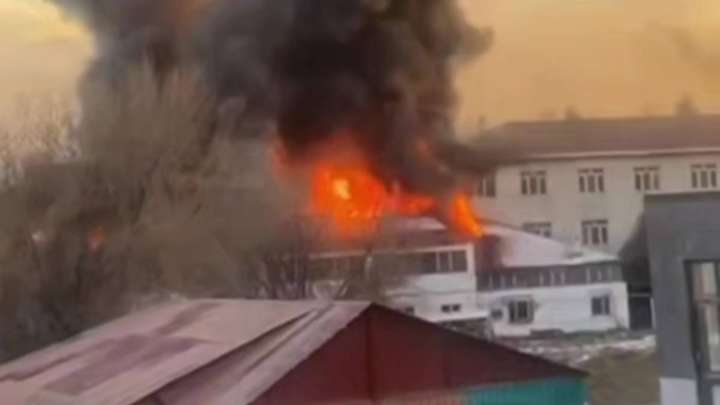 Алматыда балалар үйінің ауласында өрт шықты