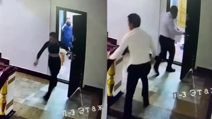 "Костюмін жыртып тастаған": Серік Сәпиевті өзінің орынбасары ұрған видеосы тарап кетті (ВИДЕО)