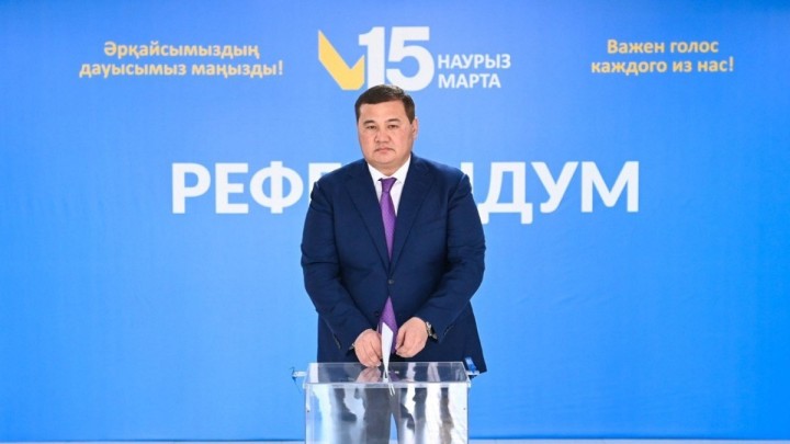 Нұрлыбек Нәлібаев республикалық референдумда дауыс берді