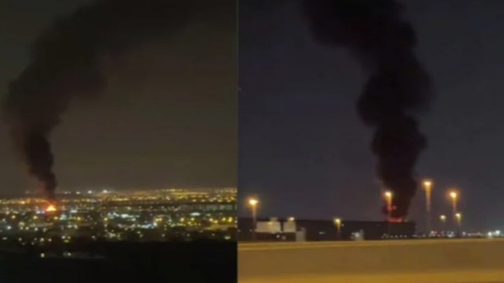 Дубай әуежайы аймағында дрон шабуылынан соң өрт шықты