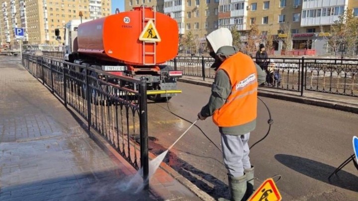 Астанада көктемгі жалпы тазалық жұмысы жүріп жатыр