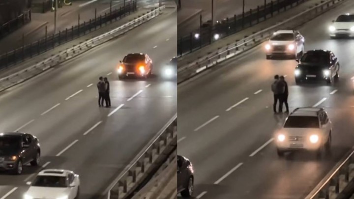 Алматыдағы әл-Фараби даңғылында жүргізушілер жанжалдасып қалды