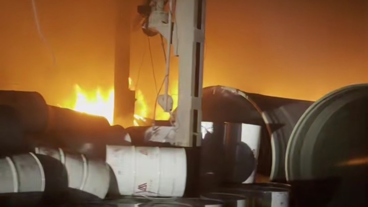 Талдықорғанда цех отқа оранды