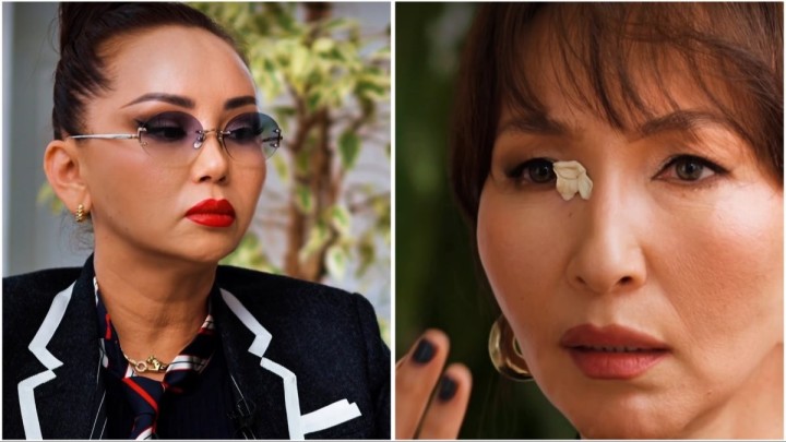 "Не болды соншама?" – Баян Алагөзова өзін мазақ қылған журналистің бетіне сағызын түкіріп жіберді (ВИДЕО)