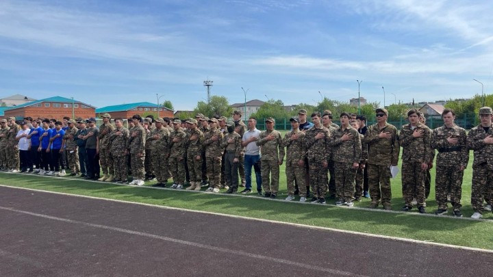Астанада колледж студенттері арасында әскери-патриоттық ойындар өтті
