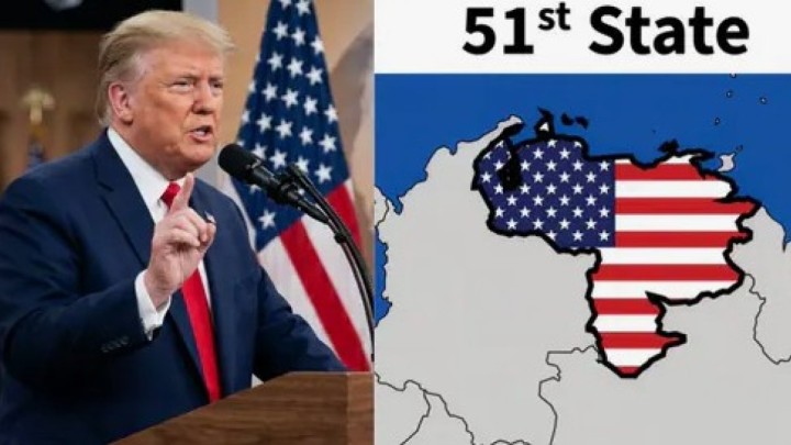 Трамп АҚШ туының түсіне боялған Венесуэла картасын жариялады