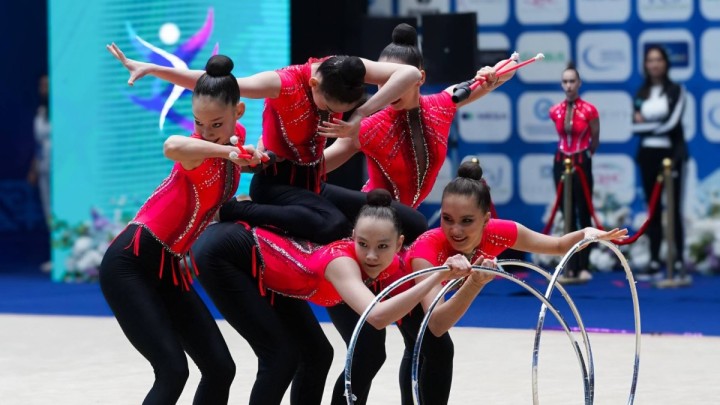Қазақстан құрамасы көркем гимнастикадан Азия чемпионатында күміс жүлде иеленді