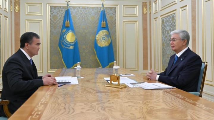 Мемлекет басшысы Астана қаласының әкімі Жеңіс Қасымбекті қабылдады