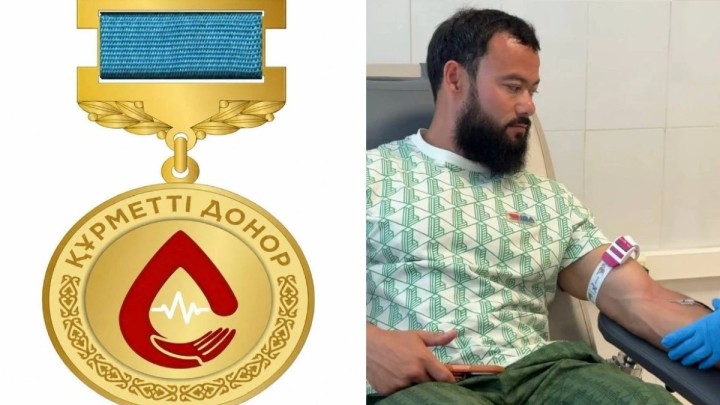 Қазақстанда алғаш рет "Құрметті донор" төсбелгісі тағайындалды