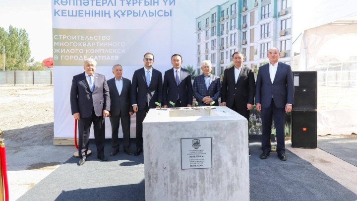 Ұлытау облысында 300 пәтерлі тұрғын үй кешендерінің құрылысы басталды