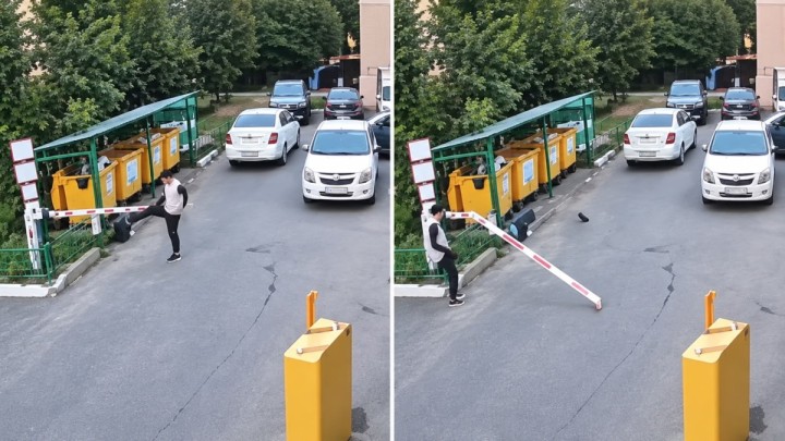 Астанада шлагбаум сындырған жігіт жазаланды