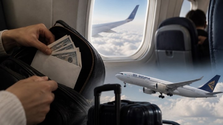 Air Astana рейсінде жолаушылардың 3400 доллары жоғалды